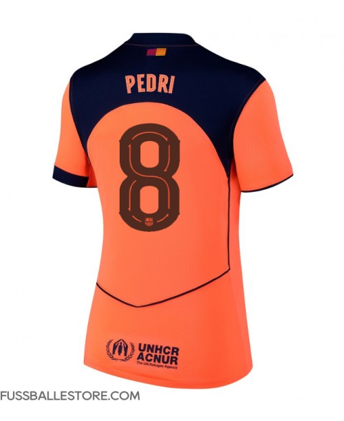 Günstige Barcelona Pedri Gonzalez #8 3rd trikot Damen 2025-26 Kurzarm Günstige Barcelona Pedri Gonzalez #8 3rd trikot Damen 2025-26 Kurzarm